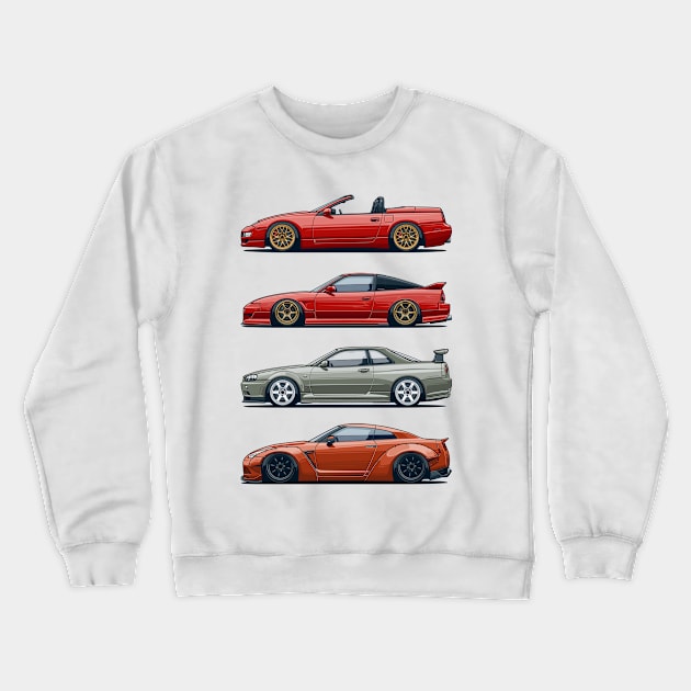 JDM legends Crewneck Sweatshirt by Markaryan